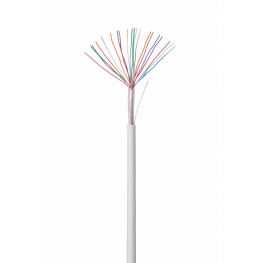 Кабель NETLAN U/UTP 10 пар, Кат.3 (Класс C), 16МГц, одножильный, BC (чистая медь), внутренний, PVC нг(B), серый, 305м
