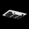 TLK-VP3-BK.Вентиляторная полка TLK, 19", 1U, 3 вентилятора, Г260мм, без шнура питания, черная