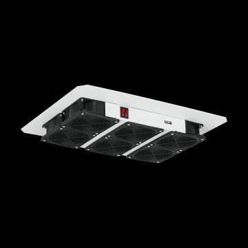 TLK-VP3-BK.Вентиляторная полка TLK, 19", 1U, 3 вентилятора, Г260мм, без шнура питания, черная