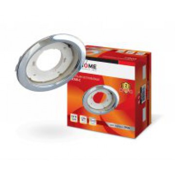 Светильник встраиваемый MR16R-R12L-crystal под лампу JCDR GU5.3 с подсветкой Прозрачный/ Хром IN HOME