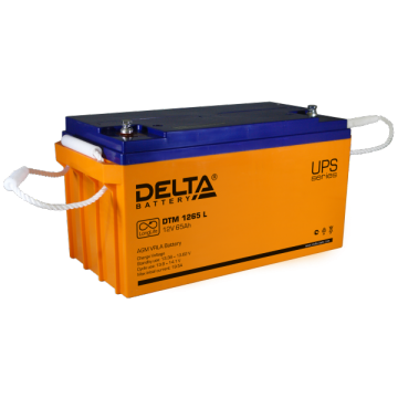 Delta DTM 1265 L 12V 65Ah 350x167x179mm