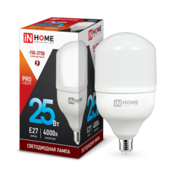 Лампа светодиодная LED-HP-PRO 25Вт 230В E27 4000К 2250Лм IN HOME