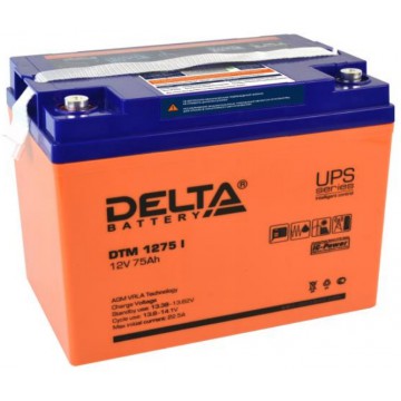 Delta DTM 1275 I 12V 75Ah 260x168x219mm