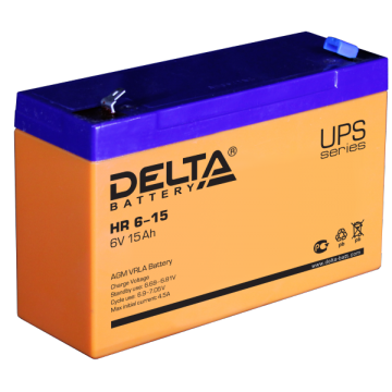 Delta HR 6-15 6V 15Ah 151x50x100mm