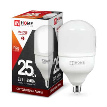 Лампа светодиодная LED-HP-PRO 25Вт 230В E27 6500К 2250Лм IN HOME