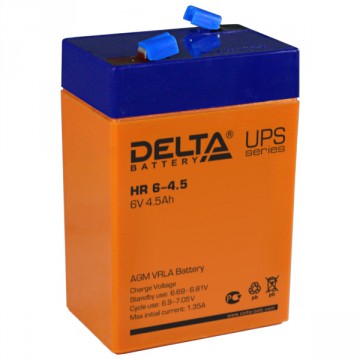 Delta HR 6-4.5 6V 4.5Ah 70x47x107mm